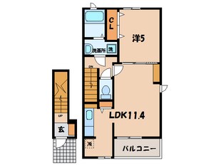 西尾駅 バス20分  巨海下車：停歩3分 2階の物件間取画像